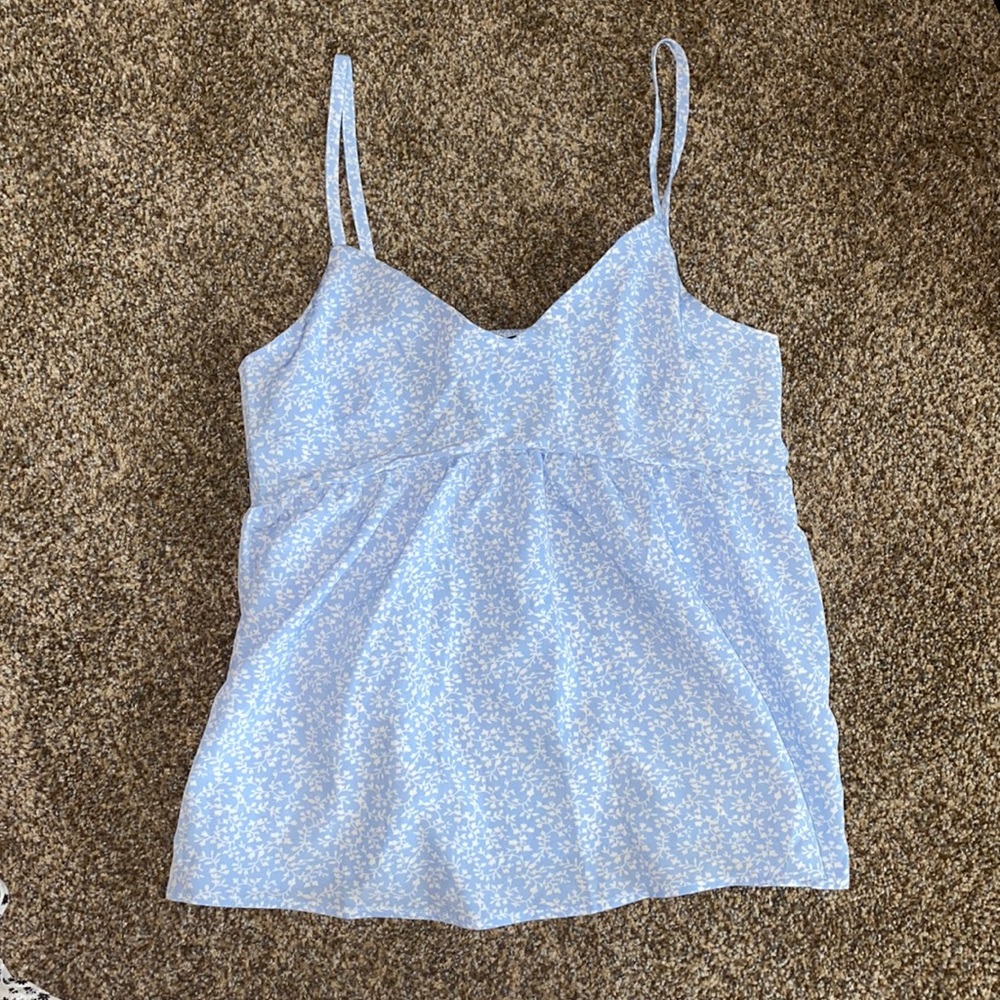 Ditsy floral babydoll tank